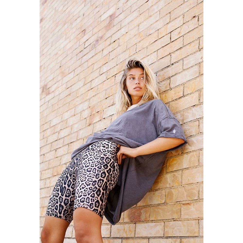 Onzie Leopard High Rise Bike Shorts